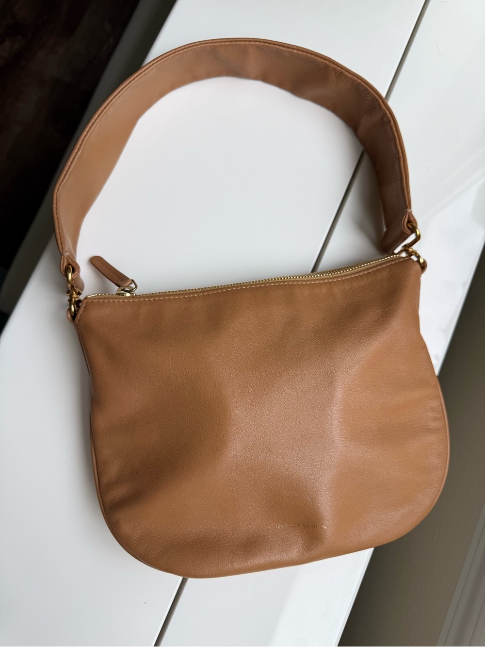 Mansur Gavriel small learher Hobo Bag in Camel